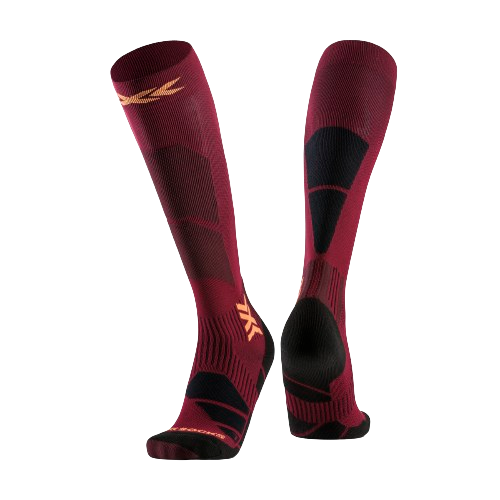 Lyžiarske ponožky X-Socks Ski Perform OTC Dune Red/Orange - 2024/25