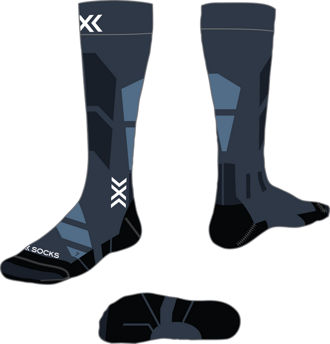 Lyžiarske ponožky X-Socks Ski Perform OTC Marine/Mineral Blue - 2024/25