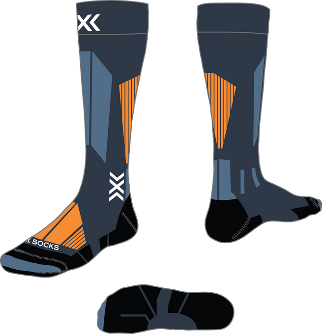 Lyžiarske ponožky X-Socks Ski Touring Perform OTC Marine/Orange - 2024/25