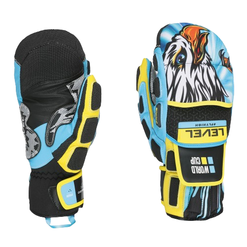 Lyžiarske rukavice Level Worldcup CF Mitt Yellow/Blue 2024/25