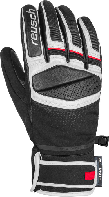 Lyžiarske rukavice Reusch Mastery Black/White/Fire Red - 2024/25