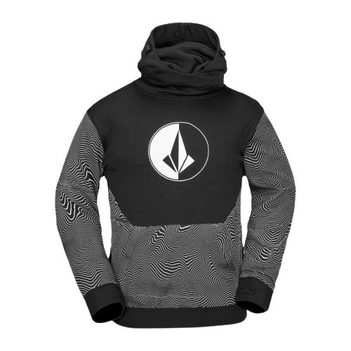 Mikina s kapucňou Volcom Hydro Riding Hoodie Black Print - 2024/25