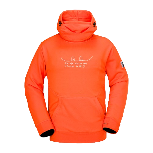 Mikina s kapucňou Volcom Hydro Riding Hoodie Flame Red - 2024/25