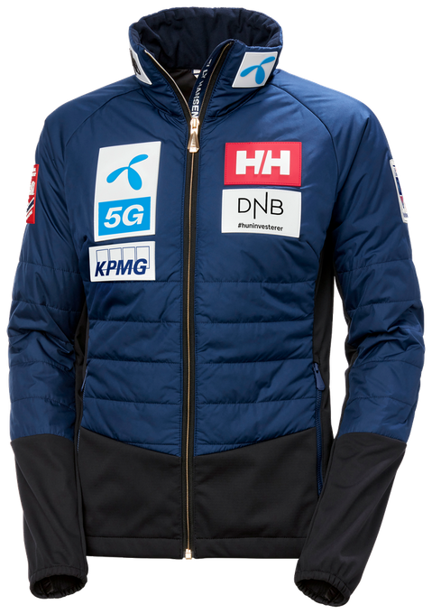 Páperová bunda Helly Hansen World Cup Insulator Jacket Ocean NSF - 2023/24