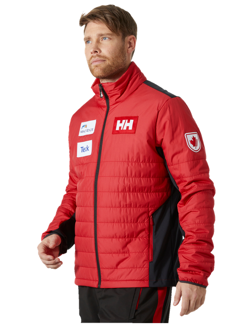 Páperová bunda Helly Hansen World Cup Insulator Jacket Red - 2023/24