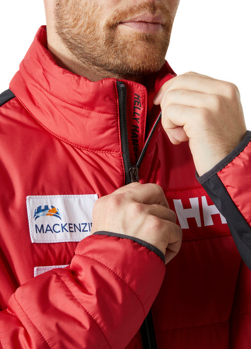 Páperová bunda Helly Hansen World Cup Insulator Jacket Red - 2023/24