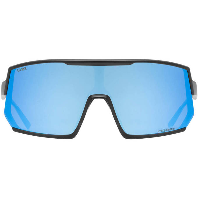 Slnečné okuliare Uvex Sportstyle 235 P - Black Mat/Mirror Blue - 2023