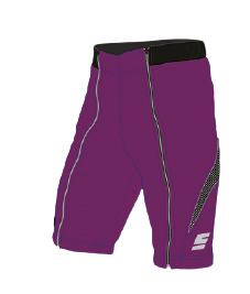 Šortky ENERGIAPURA Wengen Bicolor Purple/Black Junior 