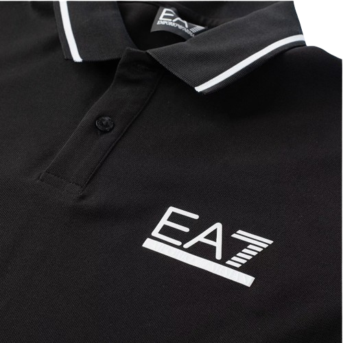 Tričko Emporio Armani Man Jersey Polo Black