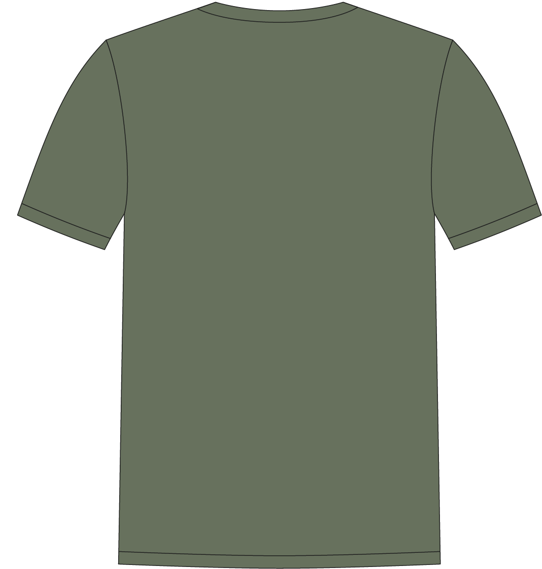 Tričko Van Deer Essential T-Shirt Khaki  - 2024/25