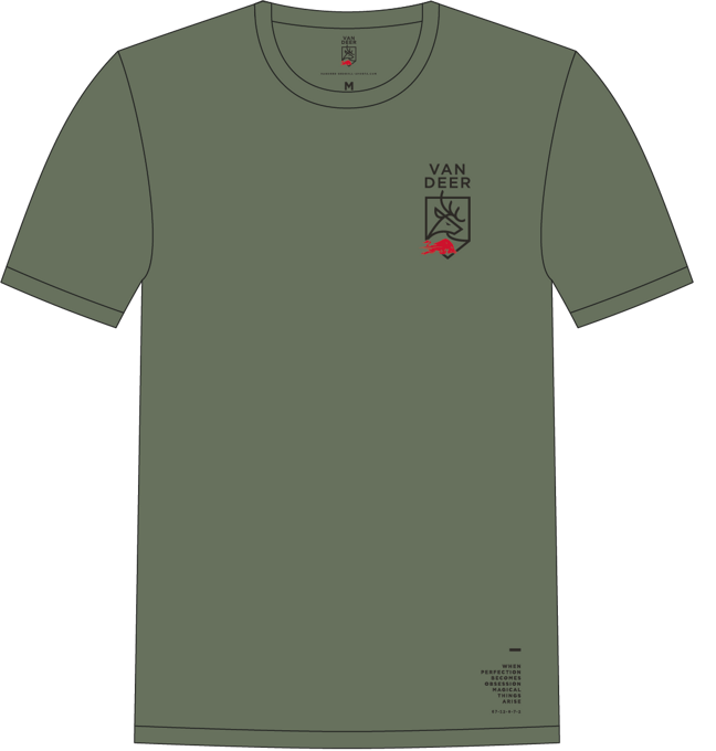 Tričko Van Deer Essential T-Shirt Khaki  - 2024/25