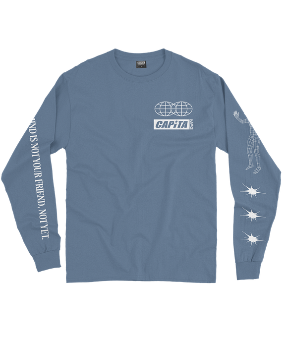 Tričko s Dlhým Rukávom Capita Friend Long Sleeve Tee Slate Blue - 2024/25