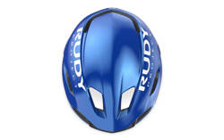  Bike Helmet Rudy Project NYTRON BLUE METAL (SHINY) - BLACK (MATTE)