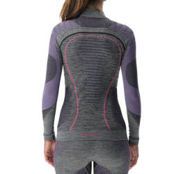 Funkčné tričko UYN Woman Ambityon UW Shirt LG SL Melange Turtle Neck Black Purple/Raspberry - 2024/25