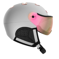 Lyžiarska helma KASK Chrome Visor White/Pink Gold - 2024/25