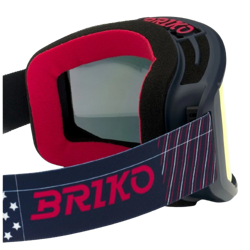 Lyžiarske okuliare Briko Vulcano Mask USA Tangaroa Blue Red - 2024/25