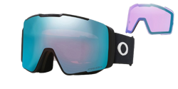 Lyžiarske okuliare Oakley Line Miner Pro M Matte Black Prizm Sapphire + náhradné zorníky Prizm Iced - 2024/25